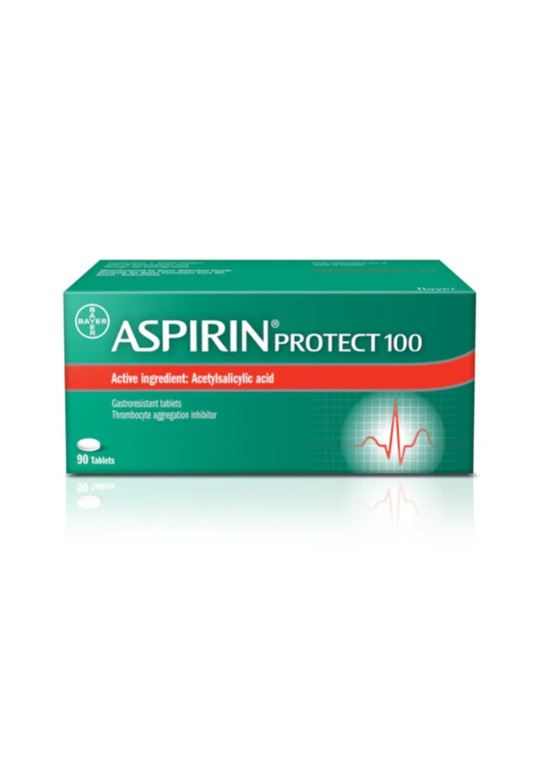Aspirin Protect 100mg Tablets for Heart Health - 90 Tabs